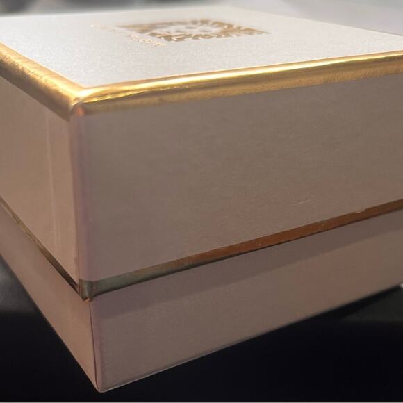 Anne Klein Gold Tone Double Hibiscus - Picture 4 of 4